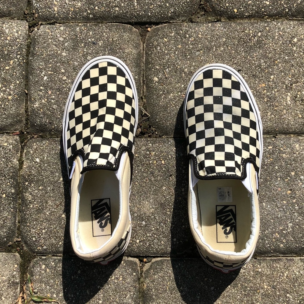 Black and White Checkerboard vans